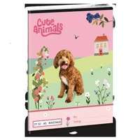 Ars Una Ars Una: Cute Animals kutya mintás négyzethálós füzet - A/5-ös