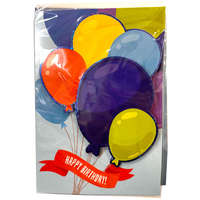 Boldog Születésnapot Happy Birthday Balloons 3D üdvözlőkártya
