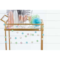 Színes Shimmering Party mini girland 213 cm 6 db-os