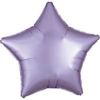 Szatén Lila Silk Pastel csillag fólia lufi 48 cm