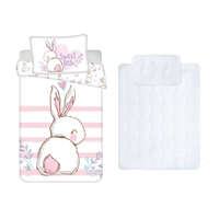 Nyuszi Nyuszi gyerek, ovis ágyneműhuzat és paplan/párna szett 100x135 cm 40x60 cm (Sweet Little)