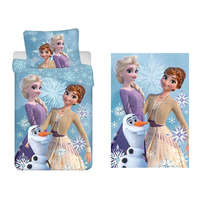 Jégvarázs Disney Jégvarázs gyerek, ovis ágyneműhuzat és polár takaró szett (Olaf and Sisters)