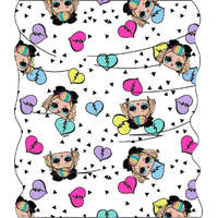 LOL Surprise LOL Surprise Heart gyerek sál, snood, kendő