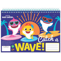 Baby Shark Baby Shark Wave A/4 spirál vázlatfüzet 30 lapos