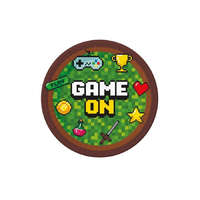 Gamer Játék Game On papírtányér 6 db-os 18 cm