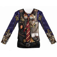 Kalóz Kalóz Skull 3D férfi póló, felső L