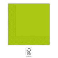 Színes Zöld Unicolour Light Green szalvéta 20 db-os 33x33 cm FSC