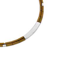 Ékszer ABC Egyedi ezüst aranyozott félmerev kétsoros lánc