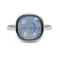 Ékszer ABC Ezüst opál színű kristály köves gyűrű