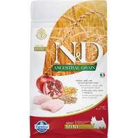 Farmina N&D Ancestral Grain Dog Adult Mini Chicken - csirke, tönköly, zab&gránátalma 800 g