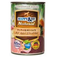 Happy&amp;Fit Happy&Fit Natural Huhn & Hirsch (csirke és szarvas) 400 g