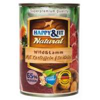 Happy&amp;Fit Happy&Fit Natural Wild & Lamm (vad és bárány) 400 g