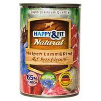 Happy&amp;Fit Happy&Fit Natural Welpen Lamm & Rind (bárány és marha) 400 g