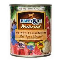 Happy&amp;Fit Happy&Fit Natural Welpen Lamm & Rind (bárány és marha) 800 g