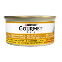 Purina Gourmet Gold Csirke és máj falatok szószban 85 g