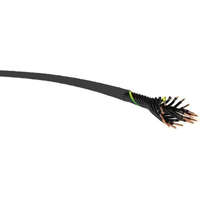  YSLY-JZ (árnyékolatlan kültéri vezérlő) 18x1,5 mm2 fekete sodrott réz PVC szigetelésű 0,6/1Kv kábel