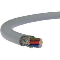  LiYCY (árnyékolt elektronikai) 8x0,25 mm2 szürke sodrott réz PVC szigetelésű 350V kábel