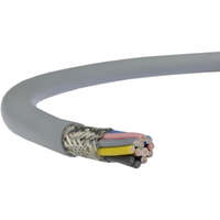  LiYCY (árnyékolt elektronikai) 10x0,25 mm2 szürke sodrott réz PVC szigetelésű 350V kábel