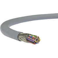  LiYCY (árnyékolt elektronikai) 18x0,34 mm2 szürke sodrott réz PVC szigetelésű 350V kábel