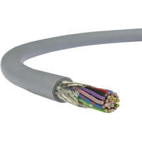  LiYCY (árnyékolt elektronikai) 24x0,34 mm2 szürke sodrott réz PVC szigetelésű 350V kábel