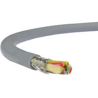  LiYCY (árnyékolt elektronikai) 2x2x0,5 mm2 szürke sodrott réz PVC szigetelésű 350V kábel