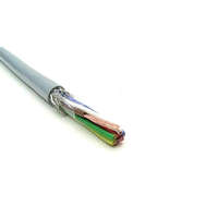  LiYCY (árnyékolt elektronikai) 4x2x0,25 mm2 szürke sodrott réz PVC szigetelésű 350V kábel