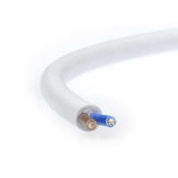  MT (H05VV-F) 2x0,75 mm2 fehér sodrott réz PVC szigetelésű 300/500V kábel