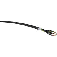  H07RN-F (GT gumikábel) 7x1,5 mm2, fekete, sodrott, réz, extrudált EI 4 típusú (EPR)gumi-anyagkeverék szigetelésű, 450/750V-os kábel