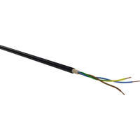  Erőátviteli / földkábel (NYY-J / E-YY-J) 3x4 mm2, fekete, tömör, réz, PVC szigetelésű, 0,6/1Kv-os kábel