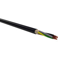 Erőátviteli / földkábel (NYY-J / E-YY-J) 4x2,5 mm2, fekete, tömör, réz, PVC szigetelésű, 0,6/1Kv-os kábel