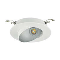 EGLO EGLO 98521 RONZANO 1, beltéri LED-es süllyesztett lámpa, LED foglalattal, MAX 5W teljesítménnyel, 480lm, 3000 K, fehér, ezüst / acél lámpatest, IP20, LED nem cserélhető, kapcsoló nélkül