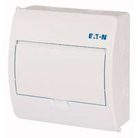 Eaton Eaton 281690 BC-O-1/8-TW-ECO, műanyag kiselosztó 8 modul, 1 sor, teli ajtóval IP40 falon kívüli