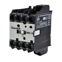  GANZ KK MK2-10 minikontaktor 1 db záró segédérintkezővel, 24V, 2,2kW (AC-3 400V), 35×63×49mm ( GANZ 210-3720-011 )