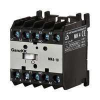  GANZ KK MK4-10 minikontaktor 1 záró segédérintkezővel, 230V, 4kW (AC-3 400V), 45×57×49mm ( GANZ 230-3720-351 )