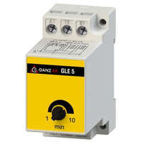  Ganz GLE 5 Lépcsőházi automata, 1-10min késleltetési idő, max 1200W kapcsolható teljesítmény, IP20, 16A, 230V, 35×70×70mm ( Ganz 740-8340-350 )