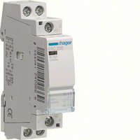  Hager Moduláris kontaktor 25A, 2 Záró érintkező, 230V AC 50 Hz (Hager ESC225)