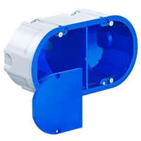 Kaiser Kaiser 9069-94 Hangszigetelő és légtömőr Elektronik szerelvénydoboz üreges és gipszkarton falazatba, Beépítési nyílás átmérő: 2×74 mm, Mélység: 70 mm. Csillapítás: 78 dB