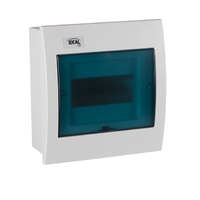 Kanlux Kanlux 23616 KDB-F06T KDB műanyag kiselosztó, 6 modul, 1 sor, IP30, kék színű átlátszó ajtóval, süllyesztett (Kanlux 23616)