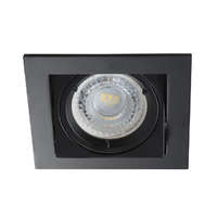 Kanlux Kanlux ALREN beltéri álmennyezeti szögletes lámpa IP20-as védettséggel, fekete színben, Gx5,3 foglalattal (Kanlux 26754)