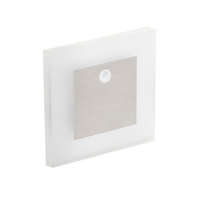 Kanlux Kanlux 27370 APUS LED PIR WW szögletes beltéri lépcsővilágító lámpa mozgásérzékelővel, rozsdamentes acél színben, 13 lm, 0,8W teljesítmény, 50000 h, IP20, 12V DC, 3000 K (Kanlux 27370)