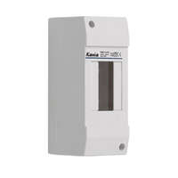 Kanlux Kanlux 3850 DB102W 1X2P/SM DB1 műanyag kiselosztó, 2 modul, 1 sor, IP30, ajtó nélkül, falon kívüli (Kanlux 3850)