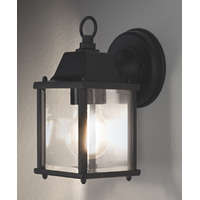  LEDVANCE ENDURA CLASSIC LANTERN SQ S E27 BK, kültéri, fekete dekoratív fali lámpa, foglalat: E27, IP23 védelem, 5 év garancia 4058075206625