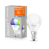  LEDVANCE SMART+ WIFI vezérlésű LED fényforrás Mini bulb szabályozható 5 W-os változtatható színhőmérséklet: fehér / RGBW 2700-6500 K 470 lm IP20 20 000 óra E14 hangvezérelhető 4058075485631