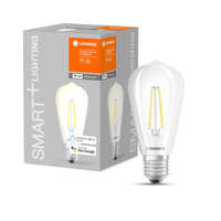  LEDVANCE SMART+ WIFI vezérlésű, LED fényforrás, Classic Edison forma, Fillament, szabályozható, 5,5 W-os, (2700 K), 806 lm, IP20, 15 000 óra élettartammal, foglalat: E27, (LEDVANCE 4058075528277)
