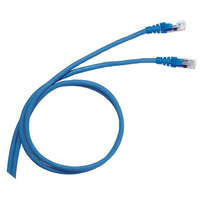  Legrand 051762 patch kábel RJ45-RJ45 Cat6 árnyékolt (F/UTP) PVC 1 méter kék d: 6mm AWG26 LCS3 ( Legrand 051762 )