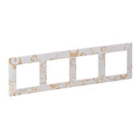 Legrand Legrand Valena Life 754104 4-es rokoko fehér keret függőleges és vízszintes elhelyezéssel (Legrand 754104)