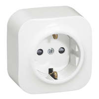 Legrand Legrand Forix 782411 földelt csatlakozóaljzat (dugalj) 2P+F fehér burkolattal, kerettel, falon kívüli, 16A 250V IP20 (Legrand 782411)