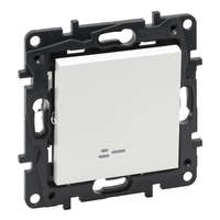 Legrand Legrand Niloé Step 863111 egypólusú kapcsoló jelzőfénnyel, 10AX, fehér (Legrand 863111 / 863111B)