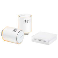 Legrand Legrand Netatmo NVP-PRO Netatmo okos radiátor szelep csomag; tüskés szelepre szerelhető; tartalmaz: 1 db gateway + 2 db rádiós szelep + elemek; fehér színű; megtáplálás: relé egység (230V~ L+N), szelepvezérlő (2x AA elem); közvetlen Wi-fi
