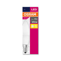 Osram OSRAM Value LED gyertya, matt búra, 5,5W 470lm 2700K E14, átlagos élettartam: 10000 óra, fényszín: meleg fehér LED VALUE CL B 40 FR 5.7W 2700K E14 ( 4052899326453 )